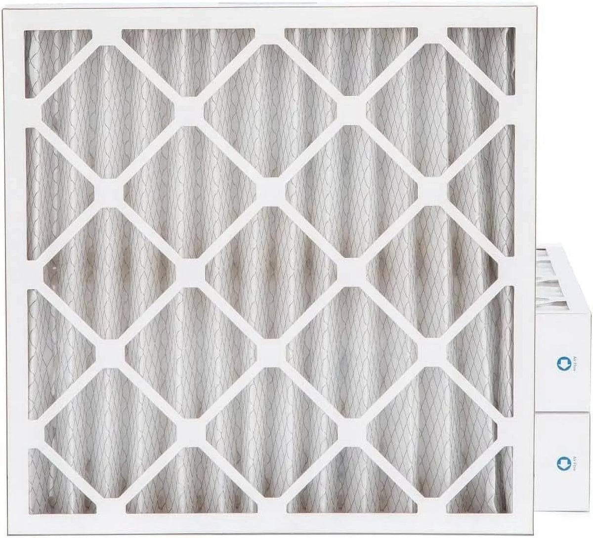 24X24x4 MERV 11, MPR 1000 Pleated Furne 4" Air Filters By Pamlico. 3 Pk. Size: 23-3/8 X 23-3/8 X 3-3/4