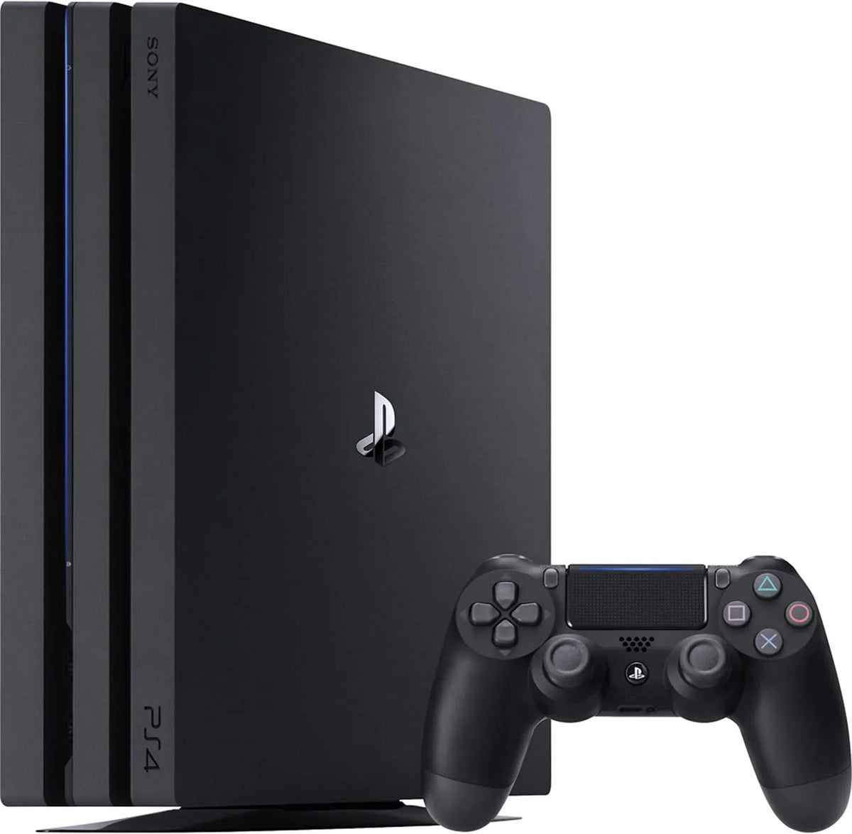 PlayStation 4 Pro 1TB Gaming Console Black Headset With BOLT AXTION Cleaning Kit Bundle Like New