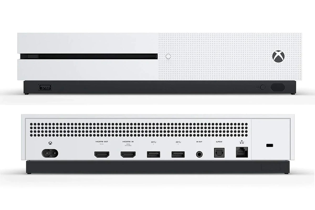 Xbox One X 1TB, 4K Ultra HD White Console Only with Headset BOLT AXTION Bundle Refurbished