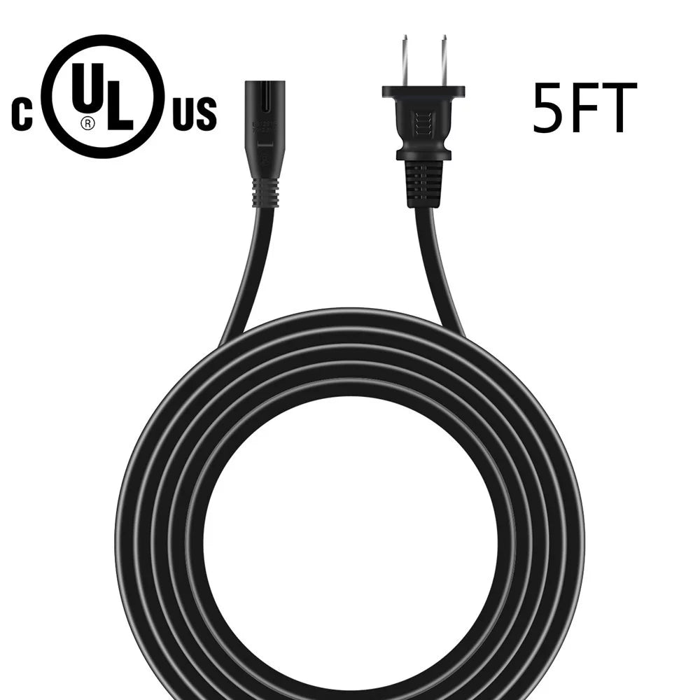 FITE ON 5ft/1.5m UL Listed AC IN Power Cord Outlet Socket Cable Plug Lead For Sonos Playbar Soundbar Wireless Speaker PBAR1US1BLK TV Sound Bar Streaming Music Speaker