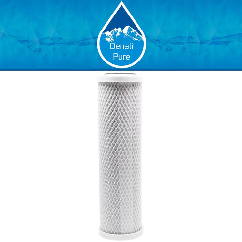 2-Pack Replacement for AquaFX Octo-50-DI Activated Carbon Block Filter - Universal 10 inch Filter for AquaFX Octopus RO/DI - Denali Pure Brand