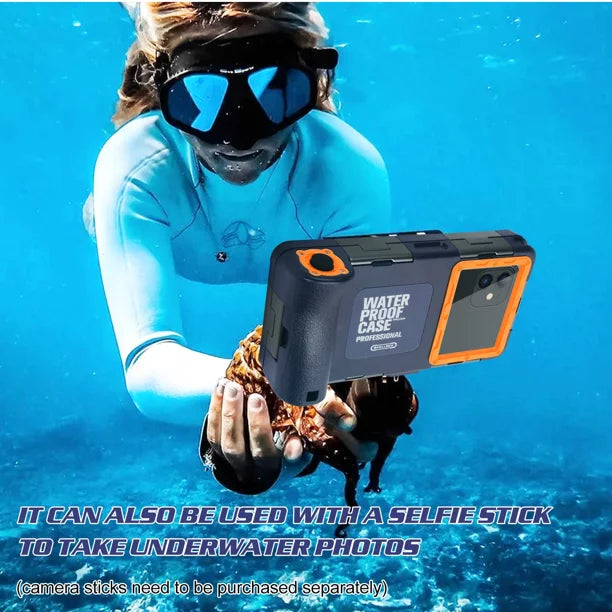 UrbanX Professional [15m/50ft] Swimming Diving Surfing Snorkeling Photo Video Liquid Protective Case Liquid Housing for vivo iQOO Z5x And all Phones Up to 6.9 Inch LCD with Lanyard