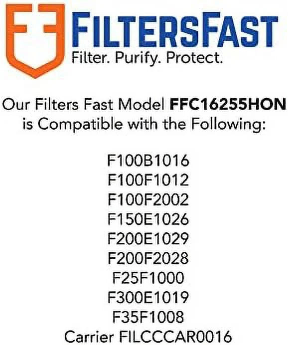 FFC16255HON Compatible Replement For 16X25x5 Air Filter MERV 11 FC100A1029 Pleated Furne Air Conditioner Filters tual Size: 15.875 X 24.75 X 4.25, 2-Pk