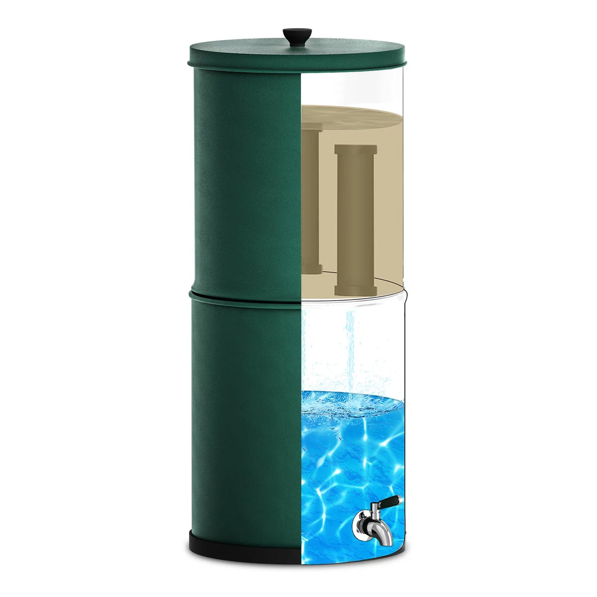 Arealer Gravity Liquid Filter System Fluid Filtration Bucket for Home Camping Hiking Emergency Preparedness