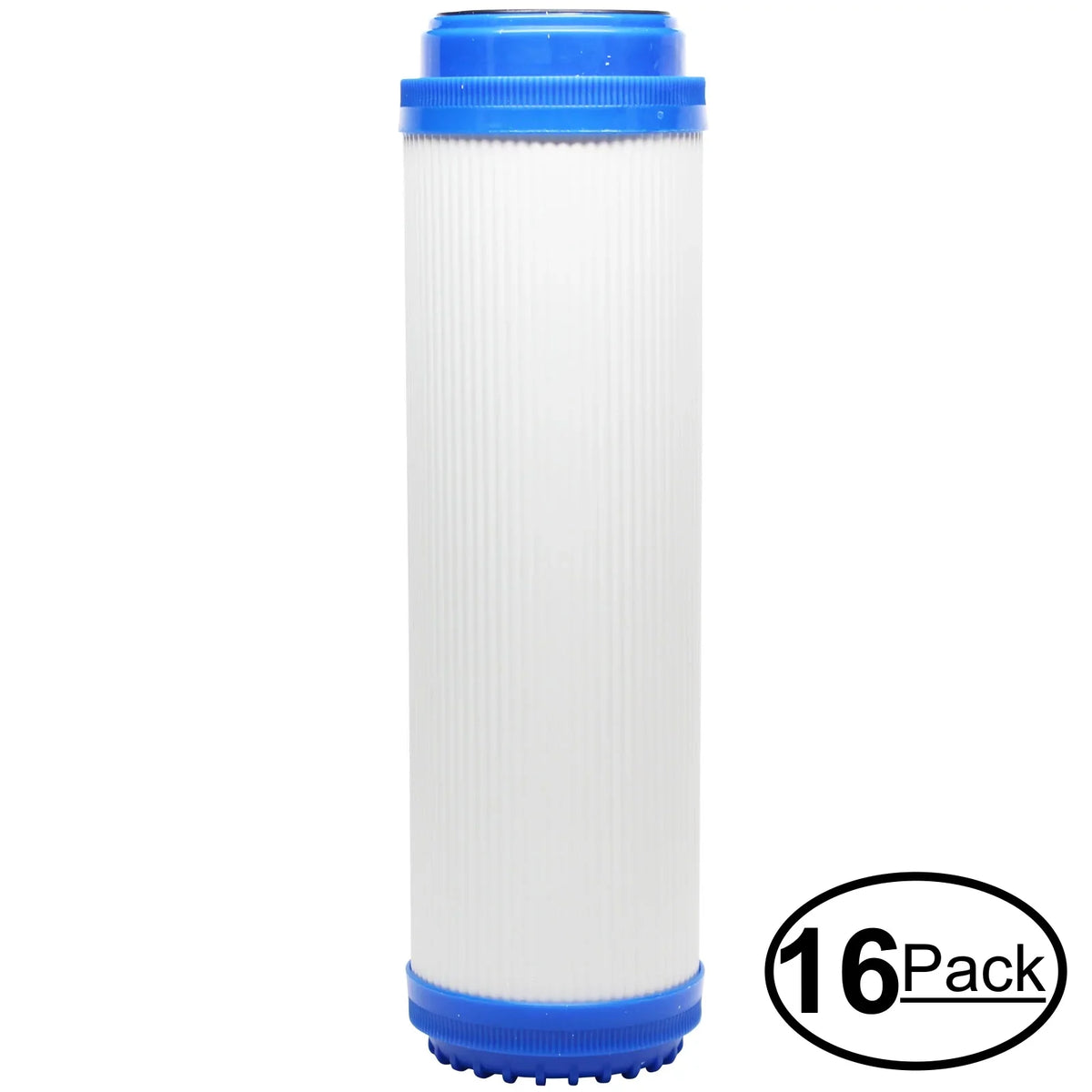 16-Pack Replacement for Liquid 101089 Granular Activated Carbon Filter - Universal 10-inch Cartridge for Liquid 10 stage alkaline reverse osmosis System - Denali Pure Brand