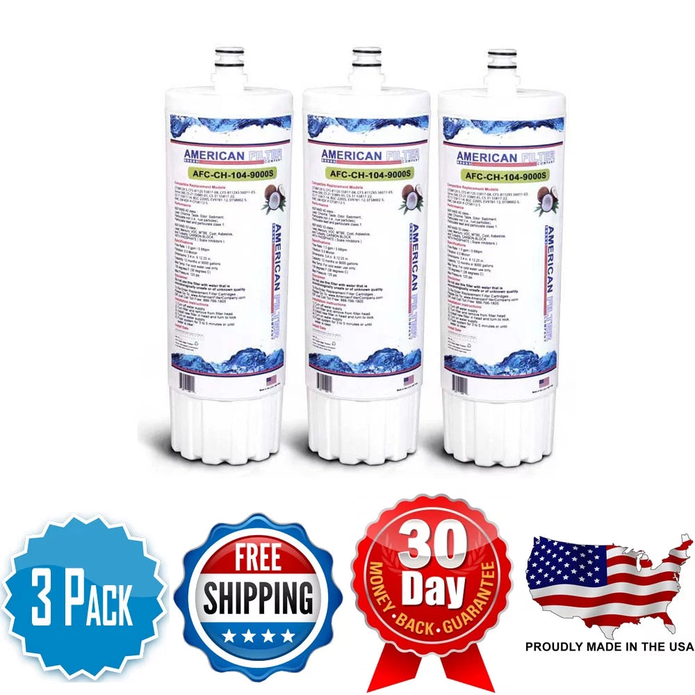 AFC Brand , Liquid Filters , Model # AFC-CH-300-12000K , Compatible with 3M® Cuno® 55817-27 - 3 Pack - Made in U.S.A.