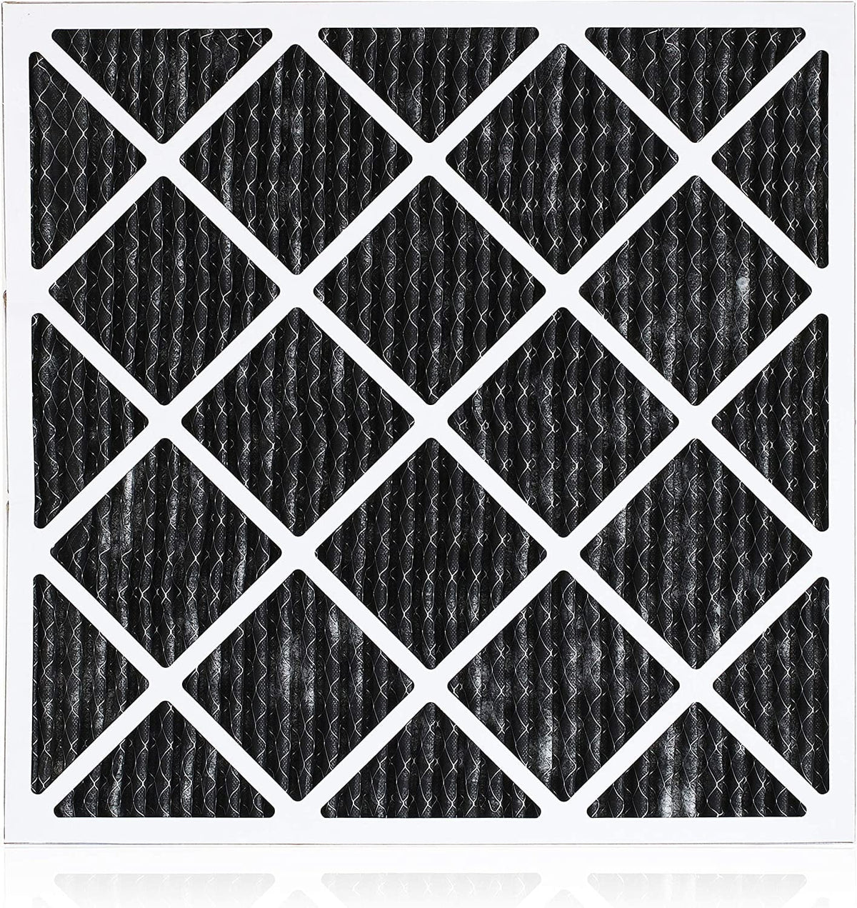 Filterbuy 16x20x1 MERV 8 Odor Eliminator Pleated HVAC AC Furnace Air Filters with Activated Carbon (3-Pack)